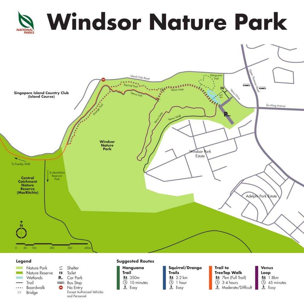 Windsor Nature Park map