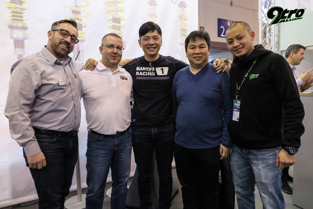 With Oliver Scherbaum, Klaus Wohlfarth, Brinal Chua & Alan Ng 
(KW Suspension & Autovox)
[Essen Motor Show, Germany]