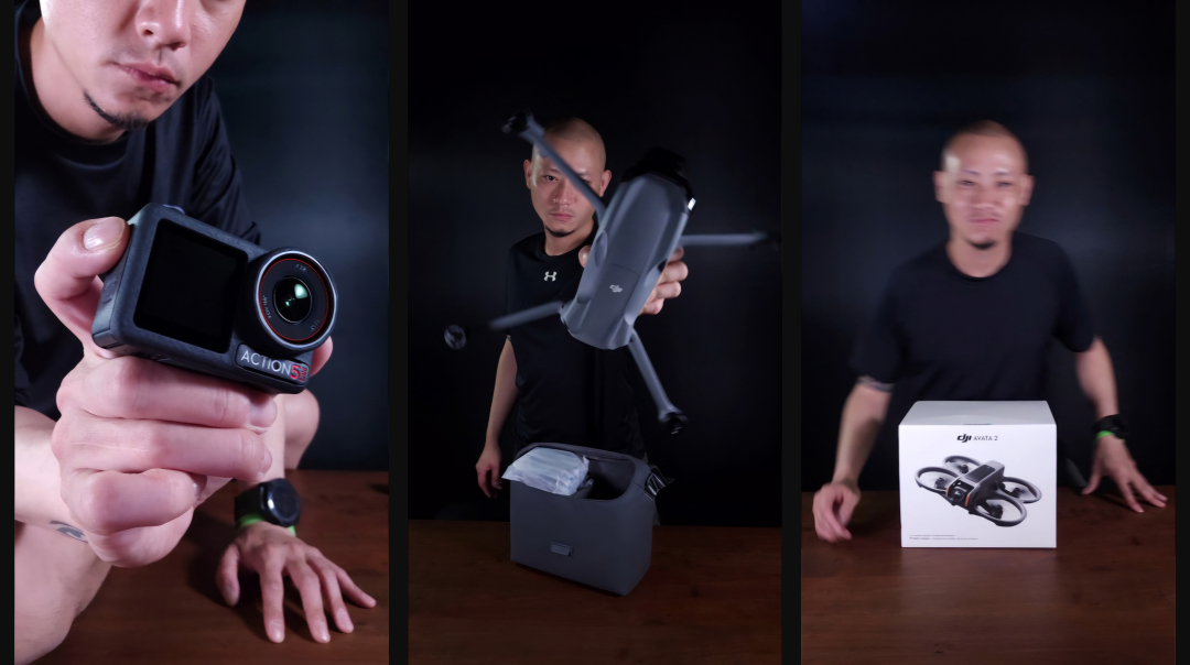 DJI Avata2 - DJI Action 5 Pro - DJI Air 3S